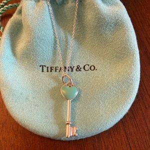 Heart Key Pendant with Chain.